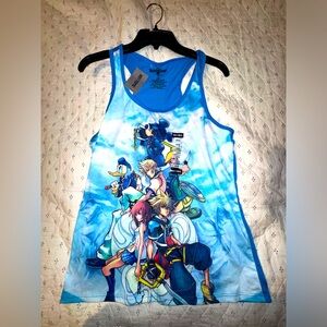 NEW Kingdom Hearts Blue Tank Top Shirt